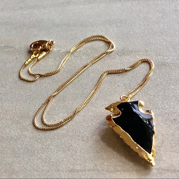 Estrella & Luna Jewelry - ❗️LAST❗️Black Obsidian Arrowhead Choker